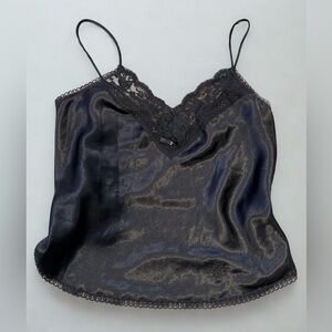 Black Satin Dior Camisole